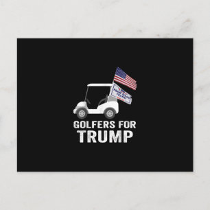 トランプ2020のゴルファーのトランプのサポータゴルフ ポストカード