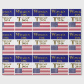 トランプ2020の女性 ラッピングペーパー (フラット)