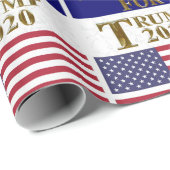 トランプ2020の女性 ラッピングペーパー (ロールコーナー)
