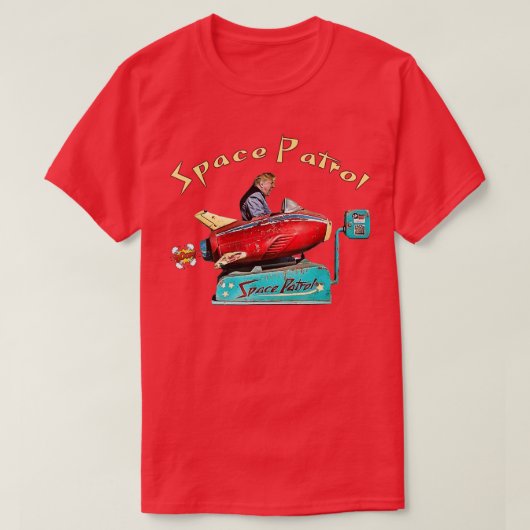 トランプ2020またはアンチトランプ宇宙パトロール Tシャツ (デザイン正面)