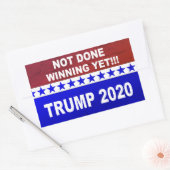 トランプ2020まだ赤、白、青の勝利を行っていない 長方形シール (封筒)