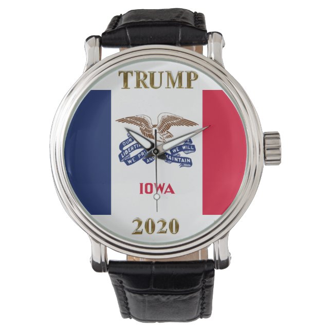 トランプ2020アイオワ時計 腕時計 (正面)