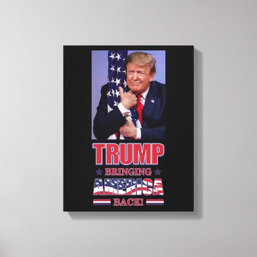 トランプ2020アメリカを復活 キャンバスプリント (正面)