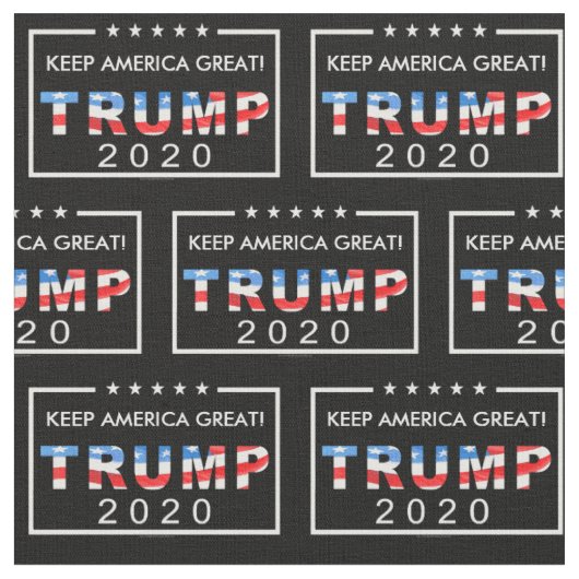 トランプ2020アメリカ保パタ素晴らしーン ファブリック (クローズアップ)
