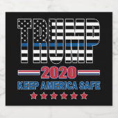 トランプ2020アメリ保ア・セーフ ビールラベル (シングルラベル)