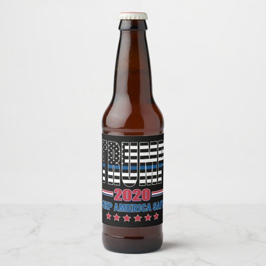 トランプ2020アメリ保ア・セーフ ビールラベル (正面)