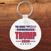 トランプ2020ア保メリカ素晴らし キーホルダー (正面)