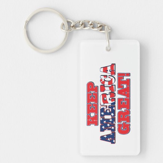 トランプ2020ア保メリカ素晴らし キーホルダー (正面)