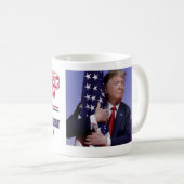 トランプ2020ア保メリカ素晴らし コーヒーマグカップ (正面右)