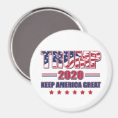 トランプ2020ア保メリカ素晴らし マグネット (正面/裏面)