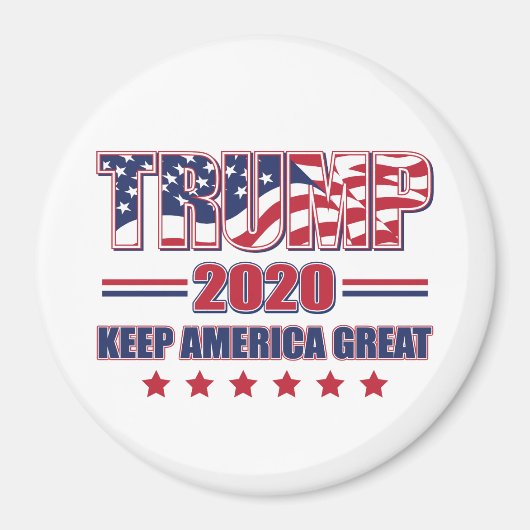 トランプ2020ア保メリカ素晴らし マグネット (正面)