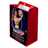 トランプ2020ア保メリカ素晴らし ミディアムペーパーバッグ (裏面アングル)