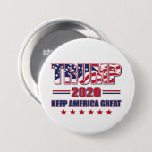 トランプ2020ア保メリカ素晴らし 缶バッジ (正面&裏面)