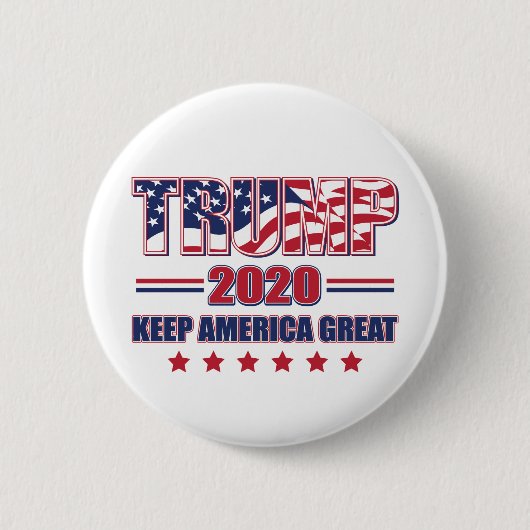 トランプ2020ア保メリカ素晴らし 缶バッジ (正面)