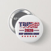 トランプ2020ア保メリカ素晴らし 缶バッジ (正面&裏面)