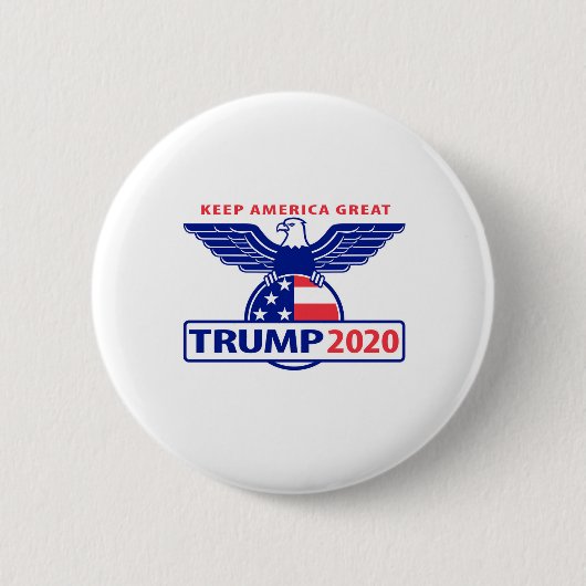 トランプ2020イーグルロゴ 缶バッジ (正面)