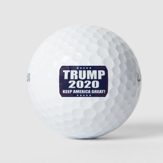 トランプ2020キャンペーングッズ ゴルフボール (正面)
