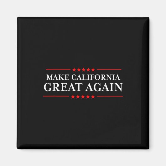 トランプ2020シャツLtd - Make California 素晴らし マグネット (正面)