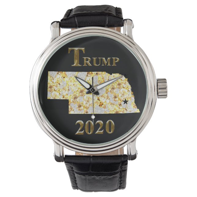 トランプ2020ネブラスカ時計 腕時計 (正面)