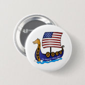 トランプ2020バイキング船ロゴ 缶バッジ (正面&裏面)