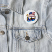 トランプ2020バイキング船ロゴ 缶バッジ (インサイチュ)