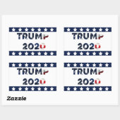 トランプ2020バンパーステッカー 長方形シール (シート)