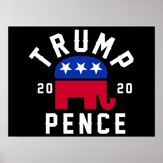 トランプ2020ペンス ポスター (正面)