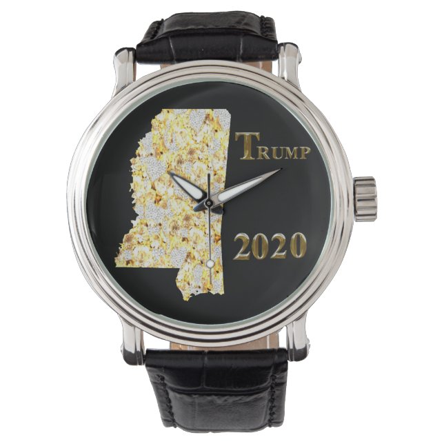トランプ2020ミシシッピ時計 腕時計 (正面)