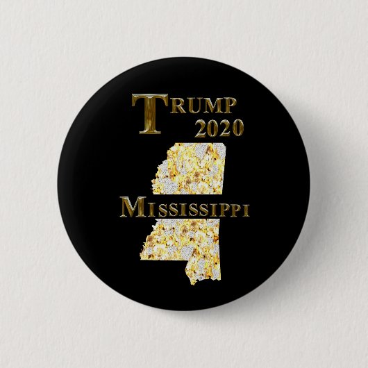 トランプ2020ミシシッピ 缶バッジ (正面)