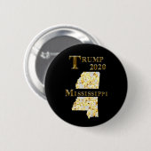 トランプ2020ミシシッピ 缶バッジ (正面&裏面)