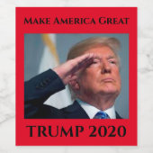 トランプ2020メイクアメリカ素晴らし ワインラベル (シングルラベル)