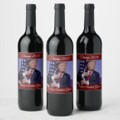 トランプ2020メイクアメリカ素晴らし ワインラベル (ボトル)