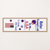 トランプ2020ヨガリラックスマット ヨガマット (裏面(横))