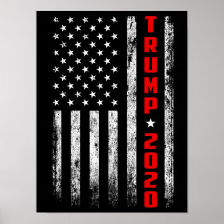 トランプ2020国旗 ポスター