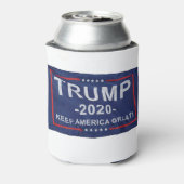 トランプ2020国旗 缶クーラー (缶裏面)