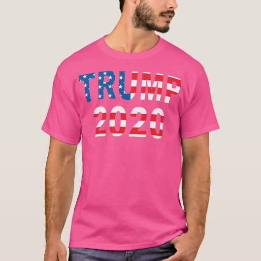 トランプ2020大統領選挙選挙のためのドナルド Tシャツ (正面)