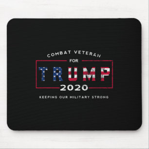 トランプ2020支持するベテラン - 我々の軍を強く保て マウスパッド