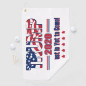 トランプ2020最高のはまだ来だ ゴルフタオル (インサイチュ)