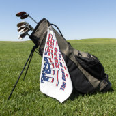 トランプ2020最高のはまだ来だ ゴルフタオル (グリーン)