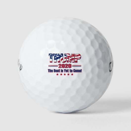 トランプ2020最高のはまだ来だ ゴルフボール (正面)