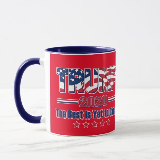 トランプ2020最高のはまだ来だ マグカップ (左)