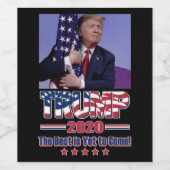トランプ2020最高のはまだ来だ ワインラベル (シングルラベル)