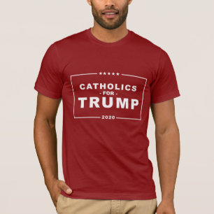 トランプ2020用カトリック Tシャツ