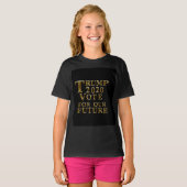 トランプ2020私たちの未来のための投票 Tシャツ (正面フル)