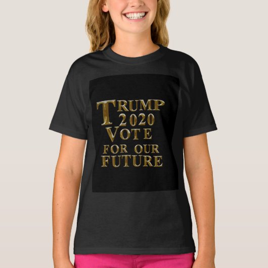 トランプ2020私たちの未来のための投票 Tシャツ (正面)