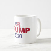 トランプ2020米国国旗のマグカップ コーヒーマグカップ (正面右)