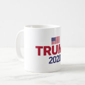トランプ2020米国国旗のマグカップ コーヒーマグカップ (正面左)