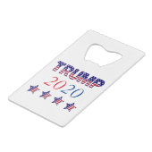 トランプ2020米国 クレジットカード栓抜き (正面アングル)