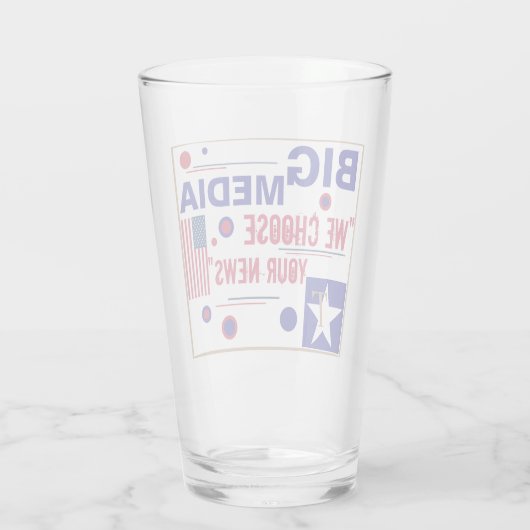 トランプ2020背の高いビールガラスタンブラー大きなメディア タンブラーグラス (裏面)