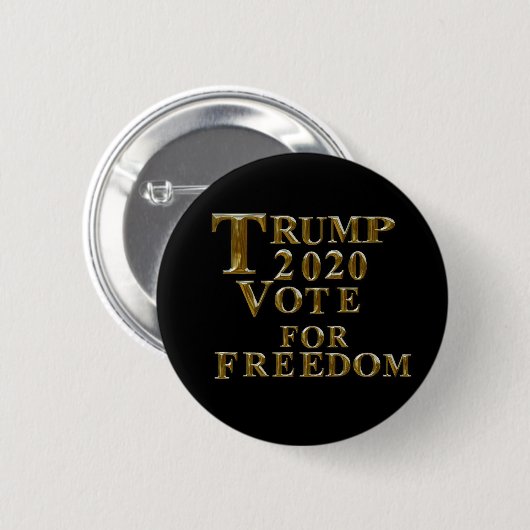 トランプ2020自由投票 缶バッジ (正面&裏面)
